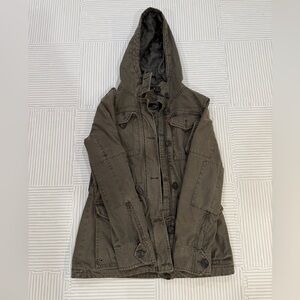 Levi's Quilted Olive Green Utility Jacket